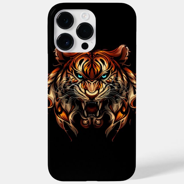 Angry Tiger Case-Mate iPhone 14 Pro Max Hülle (Rückseite)