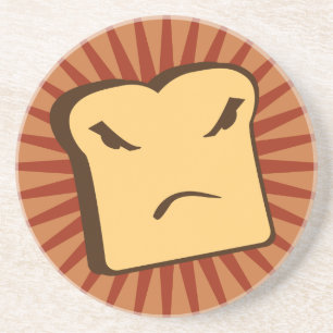 Angry Toast Getränkeuntersetzer