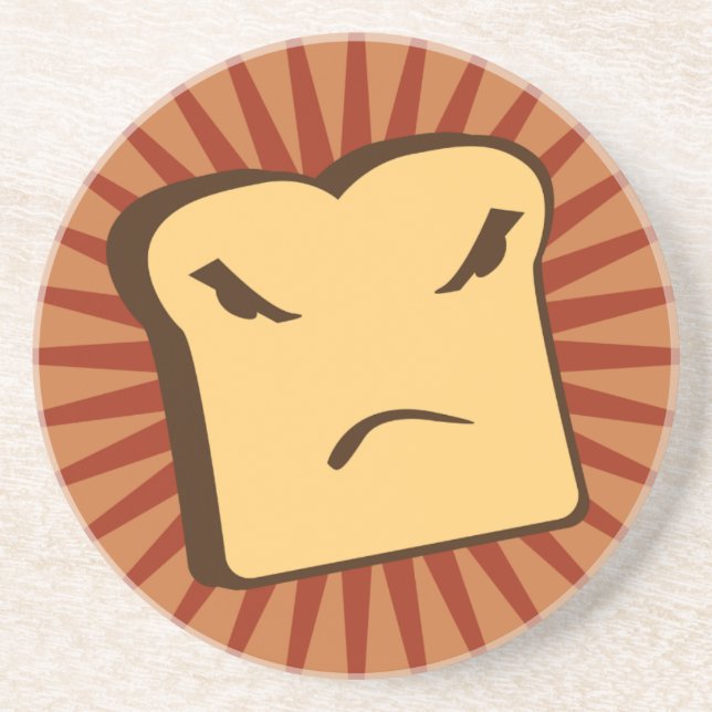 Angry Toast Getränkeuntersetzer (Vorne)