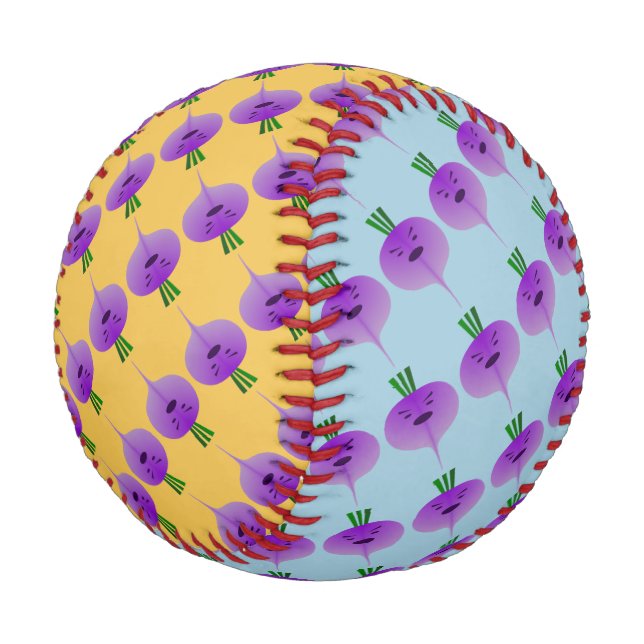 Angry Turnip von Kenneth Yoncich Baseball (Schrägansicht)