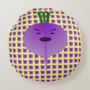 Angry Turnip von Kenneth Yoncich Rundes Kissen