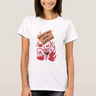 Angry Uterus verbietet unseren Körper-T - Shirt