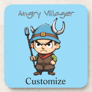 Angry Villager Pitchfork Thunder_Cove Getränkeuntersetzer