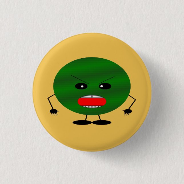 Angry Watermelon Button (Vorderseite)