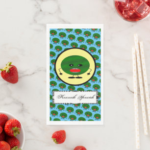 Angry Watermelon von Kenneth Yoncich Serviette