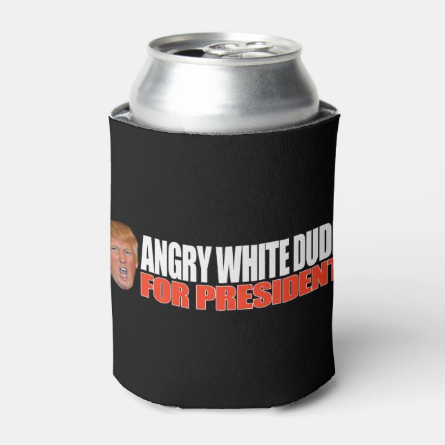 ANGRY WHITE TYP FÜR PRÄSIDENT - .pnng Dosenkühler (Kanne Vorderseite)