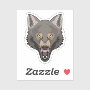 Angry Wolf Aufkleber