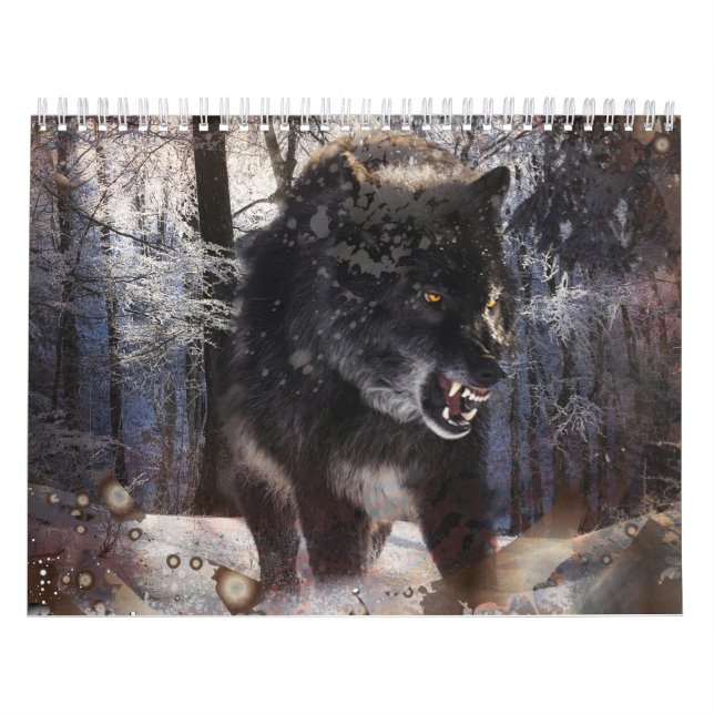 Angry Wolf Forest Kalender (Titelbild)