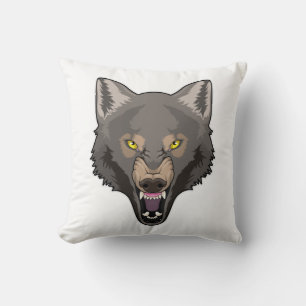 Angry Wolf Kissen