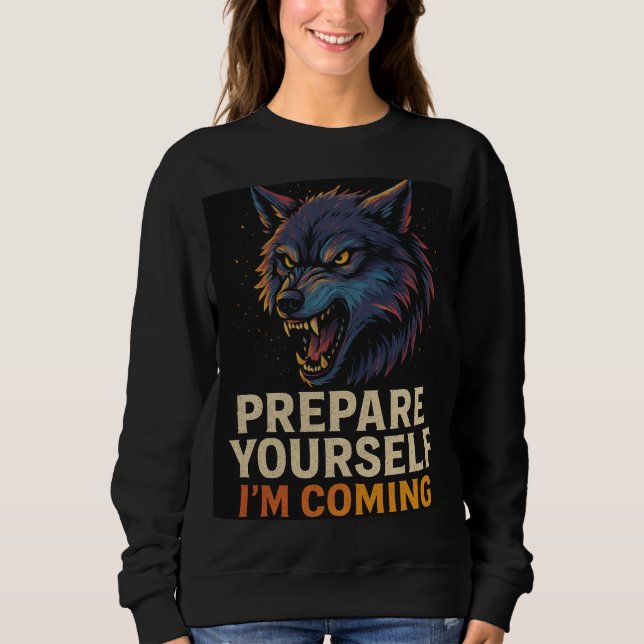 Angry Wolf Sweatshirt (Vorderseite)