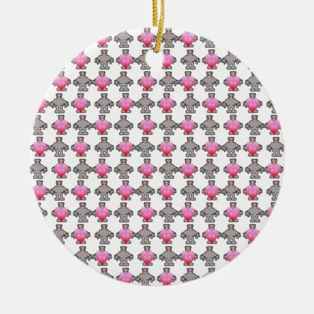 AngryBot LoveBot Ornament (Vorne)