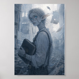 Angst / Archivar / Bibliotheksplakat Poster