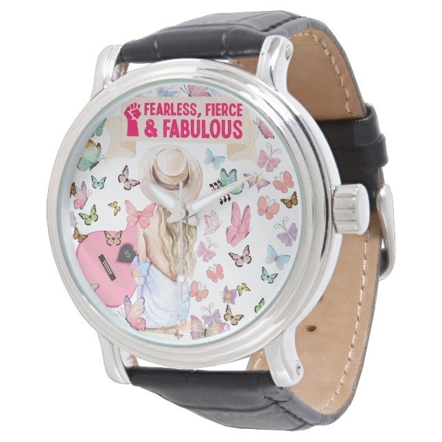 ANGST, FIERCE UND FABULOUS WATCH ARMBANDUHR (Schrägansicht)
