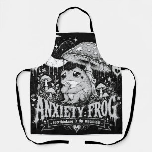 Angst Frosch Grübeln Mondlicht Design Schürze