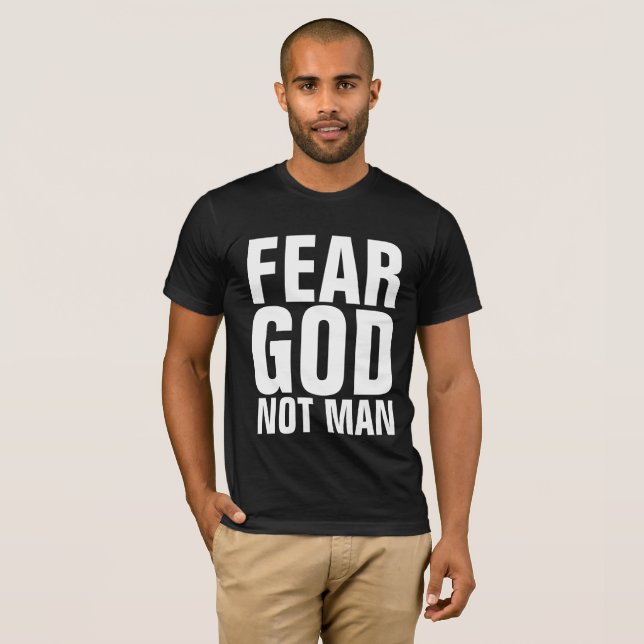 ANGST GOTT NICHT MAN, Christliche T - Shirt (Vorne ganz)