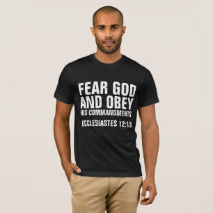 ANGST GOTT UND OBEE SEINE ANTRÄGE Christlich T-Shirt