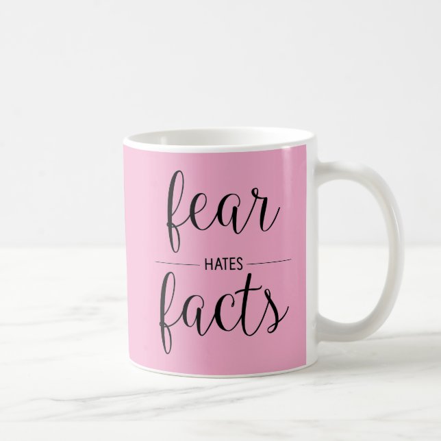 Angst hasst Fakten | Erholung in 12 Stufen Kaffeetasse (Rechts)