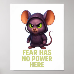 Angst hat keinen Power - 3D-Wanddruckdownload Poster