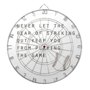 Angst, inspirierenden modernen Baseball auszureiße Dartscheibe
