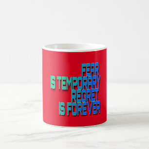 Angst ist vorübergehende Tasse