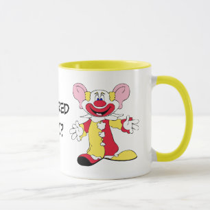 ANGST? Keramik-Tasse mit Clown mit großen Ohren Tasse