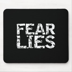 Angst liegt Motivationszitat Mindfulness-Spruch In Mousepad