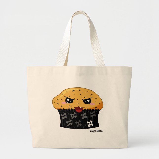 Angst-Muffin Jumbo Stoffbeutel (Vorne)