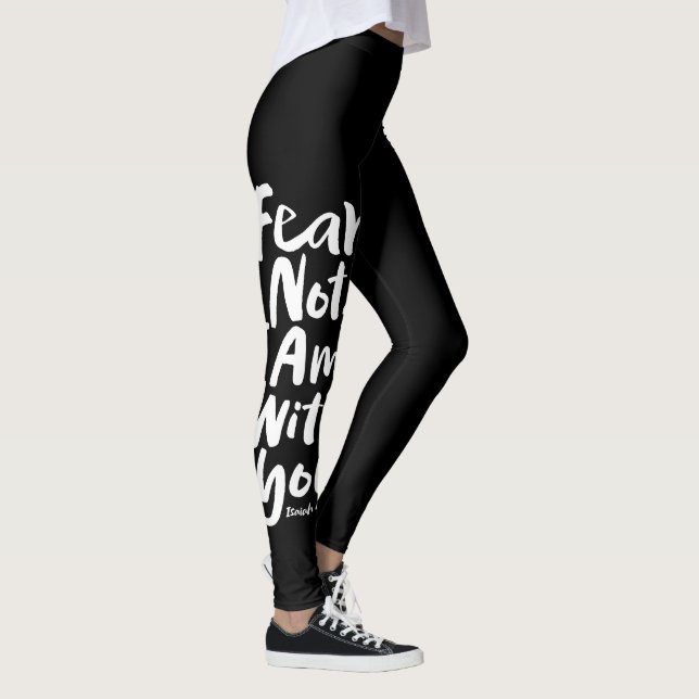 ANGST NICHT, BIN ich mit dir Christlichen Kreuzgot Leggings (Rechts)