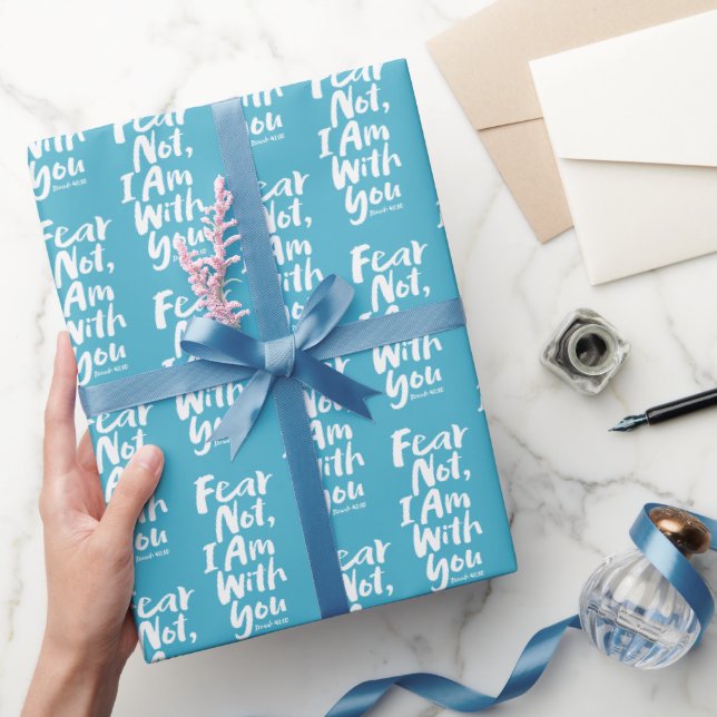 ANGST NICHT, ICH BIN Christlich mit dir - Isaiah 4 Geschenkpapier (Schenken)