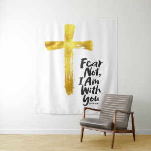 ANGST NICHT, ICH BIN mit dir - Christlich - Isaiah Wandteppich