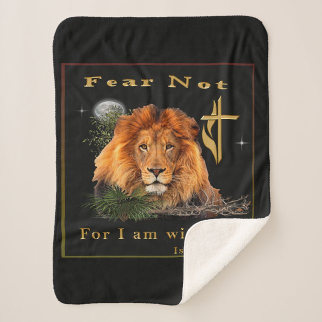 Angst nicht Isaiah 41:10 Sherpadecke (Vorderseite)