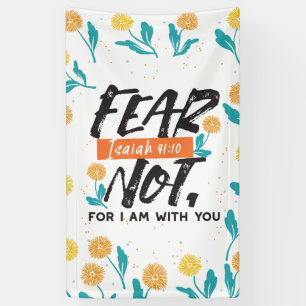 Angst nicht Isaiah Bible Verse Inspiration Design Banner