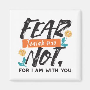 Angst nicht Isaiah Bible Verse Inspiration Design Magnet