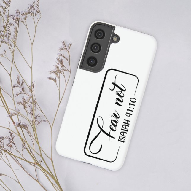 Angst nicht moderne Drehbuchschrift Isaiah 41:10 Samsung Galaxy Hülle (Von Creator hochgeladen)