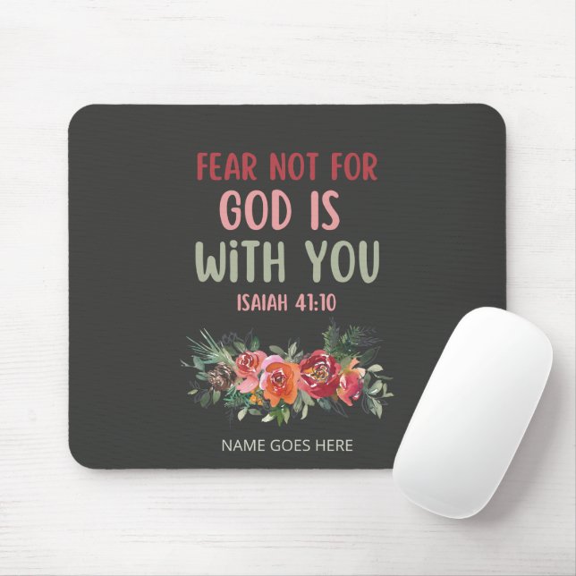 Angst nicht vor Gott ist mit dir Maus Pad Mousepad (Mit Mouse)
