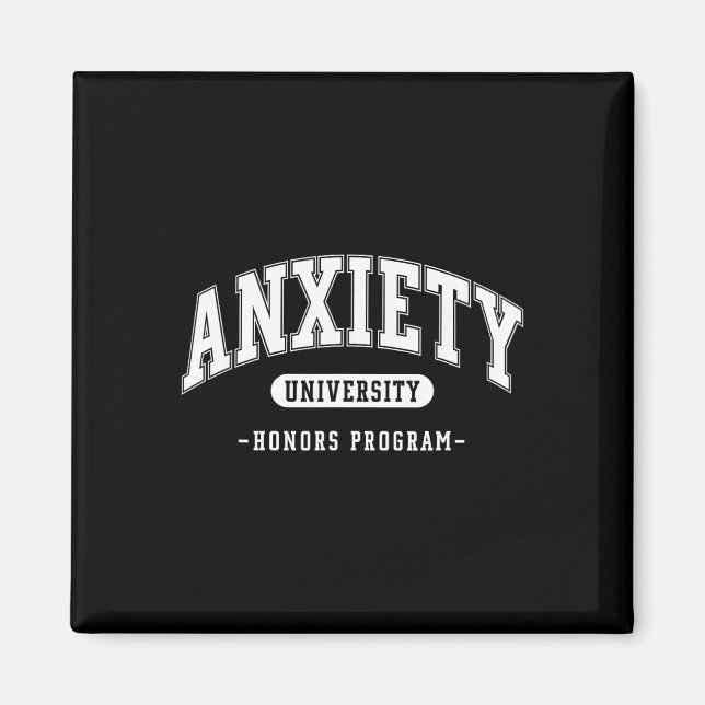 Angst Universitäts-Ehrenprogramm Lustige geistige  Magnet (Vorne)