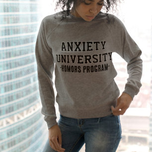 Angst Universitäts-Sweatshirt Lustige geistige G Sweatshirt