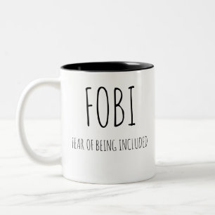 Angst vor dem Eingeschlossenwerden,fobi Zweifarbige Tasse
