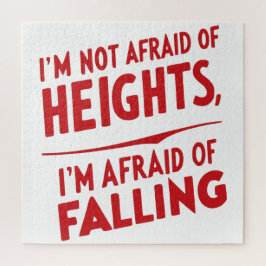 Angst vor dem Fall: Ein Typografie-Design