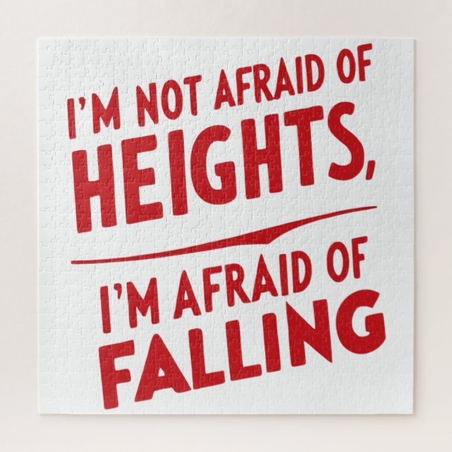 Angst vor dem Fall: Ein Typografie-Design (Vertikal)