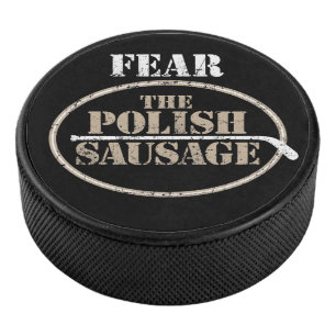 Angst vor der polnischen Wurst (Hockey) Eishockey Puck