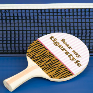 Angst vor meinem Tigerstyle  Tigerprint Ping Pong  Tischtennis Schläger