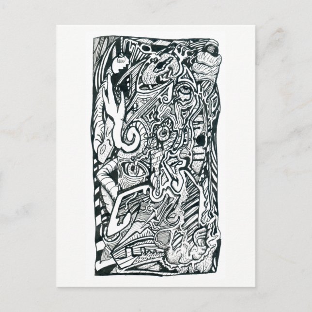 Angstangriff von Brian Benson, Postkarte (Vorderseite)