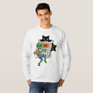 Angstkatze Halloween T-Shirt
