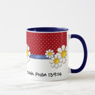 Ängstlich und wunderbar gemachte Denim-Punkte. Tasse