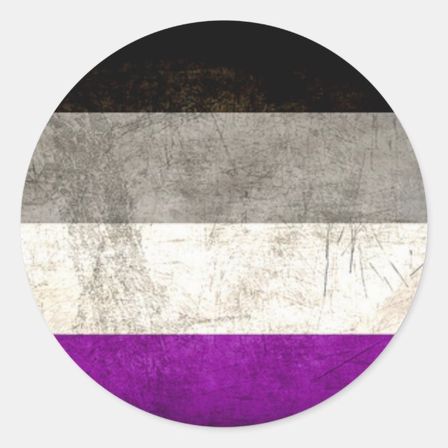 Ängstliche asexuelle Aufkleber (Vorderseite)