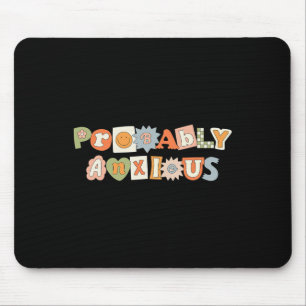 Ängstliche Retro Groovy Bewusstsein für psychische Mousepad