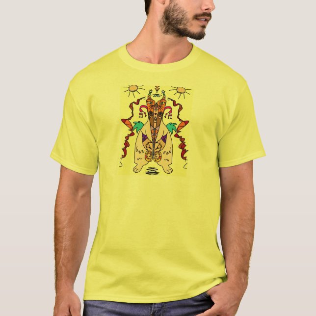 Ängstliches Symmetriet-stück (Farbe) T-Shirt (Vorderseite)
