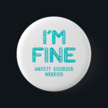 Angststörung Krieger - ICH BIN FINDE Button<br><div class="desc">Angststörung,  Geschenke mit Angststörungen,  monatliche Angststörung,  Angststörung,  Kämpfer,  Unterstützung Angststörung,  Angststörung,  Krieger mit Angststörung,  Angststörung,  Angststörung,  Unruhekrankheit,  Bewusstseinsmonat,  Angststörungsbewusstsein,  Angststörung im Monat.</div>
