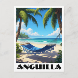 Anguilla Caribbean Beach Hammock Postkarte